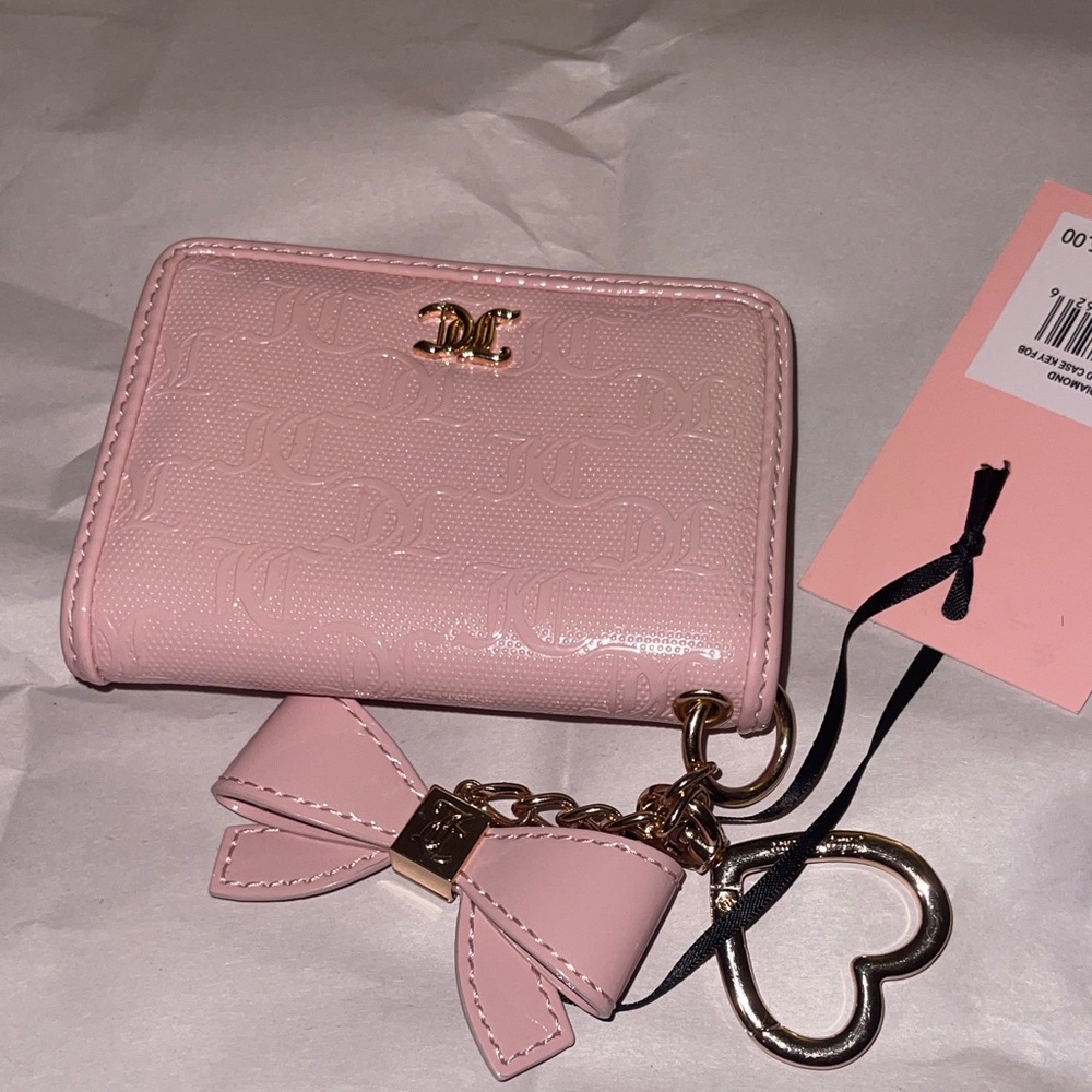 Juicy Couture Pink and Gold Wallet with Charm